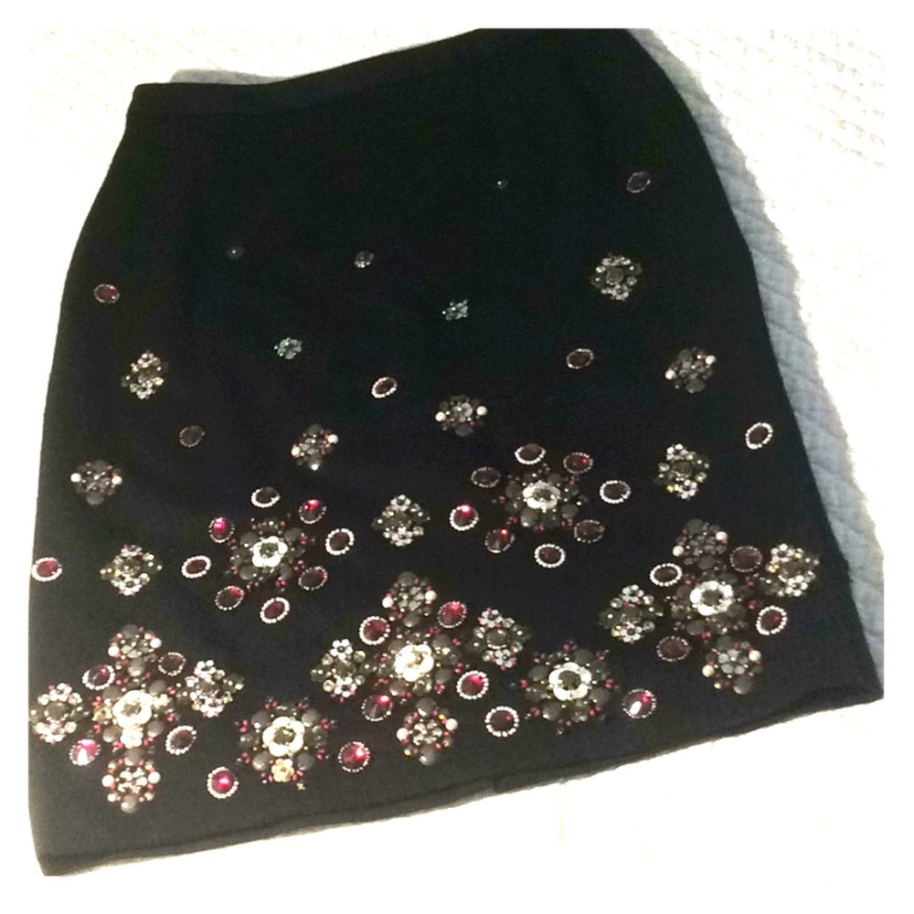 White House Black Market beaded skirt